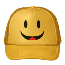 Smiley With Tongue Face Trucker Hat
