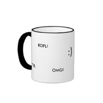 Smiley WTF mug