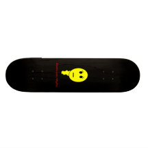 Smiley's Bad Day Custom Skate Board