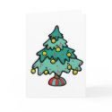 Smileys ornaments hanging on a christmas tree cards