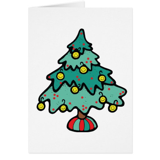 smileys ornaments hanging on a christmas tree card zazzle smileys ornaments hanging on a christmas tree card zazzle