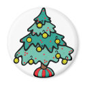 Smileys ornaments hanging on a christmas tree magnets