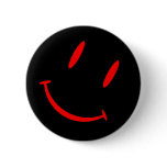 SMILIE BLACK TALK PINBACK BUTTONS