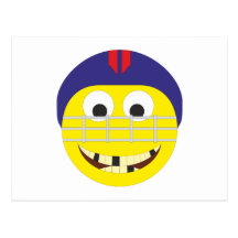 Smilie Eishockeyspieler ice hockey player Postkarten