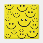 Smilie Face Background Fridge Magnets