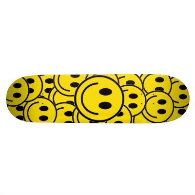 Smilie Face Cruiser Skateboard by jsmusic
