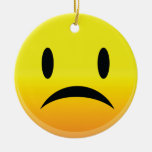 Smilie Face Sad Christmas Tree Ornaments