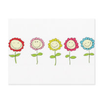 Smilin' Flowers postcards