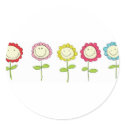 Smilin' Flowers stickers by knotth Smilin' Flowers stickers