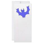 Smiling Bat. Blue Cartoon Custom Rack Cards