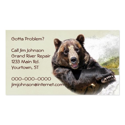 Smiling Bear Business Card Template