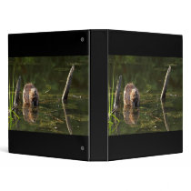 Smiling Beaver Vinyl Binder
