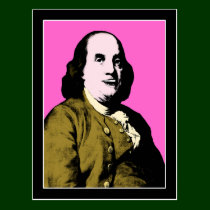 Smiling Ben Franklin ala Warhol Style postcards