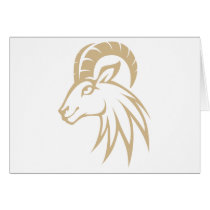Smiling Bighorn Sheep Greeting Card