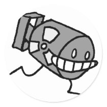 Smiling Bomb Stickers by kjacque Smiling Bomb Stickers