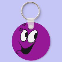 Smiling Bowling Ball Key Chain keychains