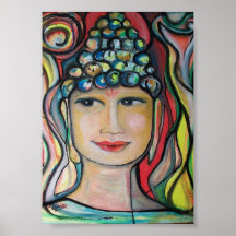 Smiling Buddha Small Poster