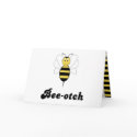 Smiling Bumble Bee Bee-otch Greeting Card