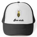 Smiling Bumble Bee Bee-otch Hat