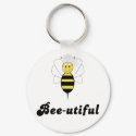 Smiling Bumble Bee Bee-utiful Keychain
