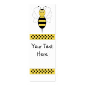 Smiling Bumble Bee Bookmark