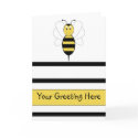 Smiling Bumble Bee Greeting Card