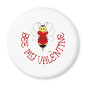 Smiling Bumble Bee Hugs Heart Bee My Valentine magnets by holidayhearth Smiling Bumble Bee Hugs Heart Bee My Valentine magnets
