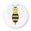 Smiling Bumble Bee Magnet by bugspot Smiling Bumble Bee Magnet
