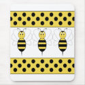 Smiling Bumble Bee Mousepad