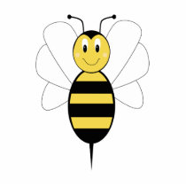 Smiling Bumble Bee Ornament photo sculptures