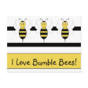Smiling Bumble Bee Postcard