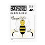 Smiling Bumble Bee Queen Bee Postage Stamp Smiling Bumble Bee Queen Bee Postage Stamp