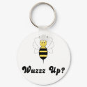 Smiling Bumble Bee Wuzz Up? Keychain