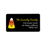 Smiling candy corn fun cute Halloween address Personalized Address Labels