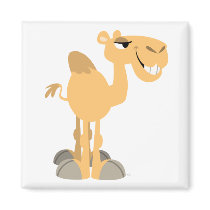 Smiling Cartoon Camel Magnet by Lioness_Graphics Smiling Cartoon Camel Magnet
