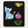 Smiling Cat Mouse Pad