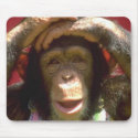 Smiling Chimpanzee mousepads