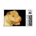 Smiling Chinese Shar Pei Puppy Dog postage