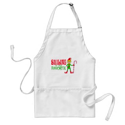 Smiling Christmas Elf Apron