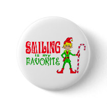 Smiling Christmas Elf buttons by TheGalacticGroundhog Smiling Christmas Elf buttons