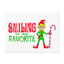 Smiling Christmas Elf postcards by TheGalacticGroundhog Smiling Christmas Elf postcards
