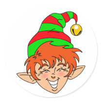 Smiling Christmas Elf stickers by TheGalacticGroundhog Smiling Christmas Elf stickers