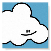 Smiling Cloud Print posters
