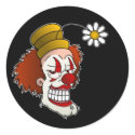 Smiling Clown Stickers by psychoclowns Smiling Clown Stickers
