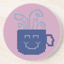 Smiling Coffee Cup Coaster