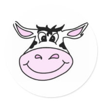 Smiling Cow stickers