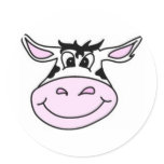 Smiling Cow stickers