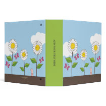 Smiling Daisies & Butterflies Garden Binder 2.0"