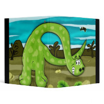 Smiling Dinosaur Binder by haywiregraphics Smiling Dinosaur Binder
