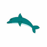 Smiling Dolphin Cut Out
